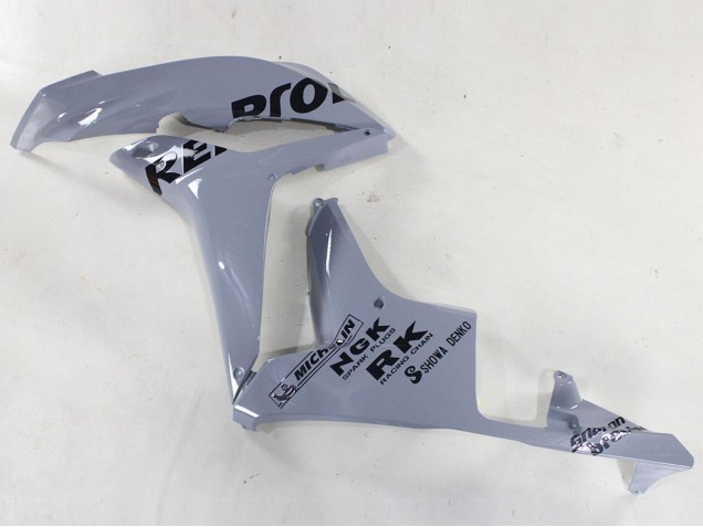 2007-2008 Nardo Grey Black Repsol Honda CBR600RR Motorcycle Fairings UK