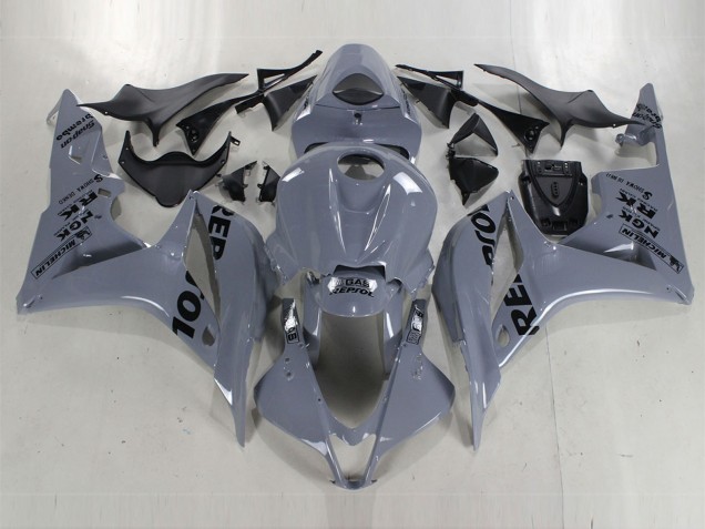 2007-2008 Nardo Grey Black Repsol Honda CBR600RR Motorcycle Fairings UK