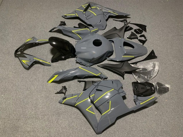 2009-2012 Dark Nardo Grey Yellow Honda CBR600RR Motorcycle Fairings UK