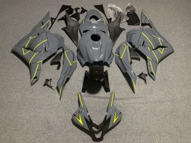 Buy 2009-2012 Dark Nardo Grey Yellow Honda CBR600RR Motorcycle Fairings UK