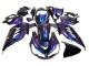 2012-2024 Chameleon Blue Purple Kawasaki ZX14R ZZR1400 Motorcycle Fairings UK