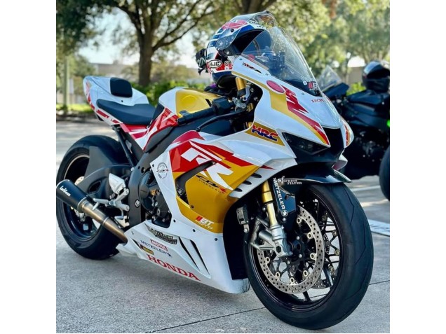2020-2023 White Red Gold Motul HRC Honda CBR1000RR-R Motorcycle Fairings UK