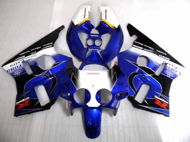 1987-1989 White Yellow Blue Glossy Black Corona Motul Honda CBR400RR NC23 Motorcycle Fairings UK