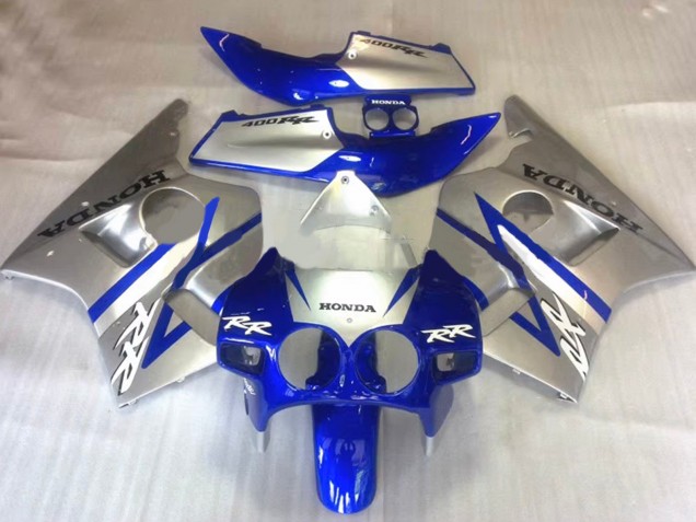 1987-1989 Silver Blue Honda CBR400RR NC23 Motorcycle Fairings UK