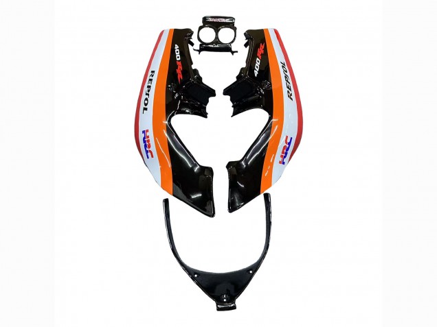 1987-1989 Orange White Red Glossy Black Repsol HRC Honda CBR400RR NC23 Motorcycle Fairings UK