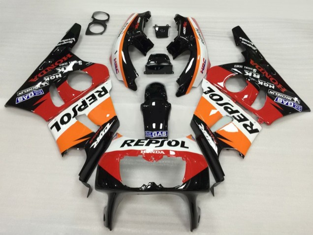 1987-1989 Orange White Red Glossy Black Repsol HRC Honda CBR400RR NC23 Motorcycle Fairing UK