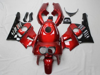 Buy 1990-1999 Red Glossy Black Honda CBR400RR NC29 Motorcycle Fairings UK