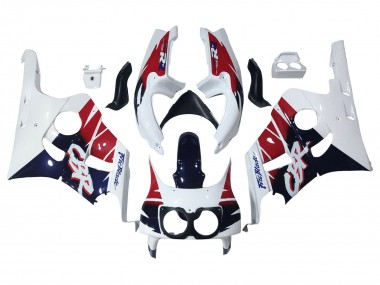 Buy 1990-1999 White Red Dark Blue Fireblade Honda CBR400RR NC29 Motorcycle Fairings UK
