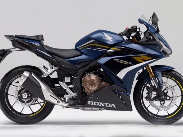 2022 Dark Blue Matte Black Honda CBR400R Motorcycle Fairings UK