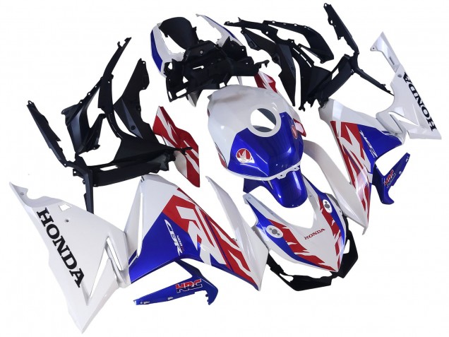 2022 White Red Blue Honda CBR400R Motorcycle Fairing UK