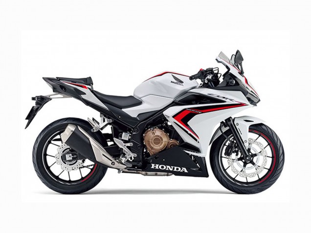 2022 White Red Glossy Black Honda CBR400R Motorcycle Fairings UK