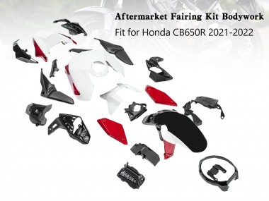 Buy 2019-2022 Black Red White Honda CB650R Motorcycle Fairings UK