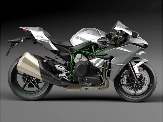 2015-2022 Silver Kawasaki Ninja H2 Motorcycle Fairings UK