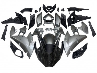 Buy 2015-2022 Silver Black Carbon Fiber Kawasaki Ninja H2 Motorcycle Fairings UK