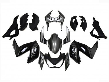Buy 2015-2016 Glossy Black Grey Kawasaki Z250/Z300 Motorcycle Fairings UK