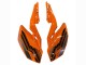 2018-2024 Orange Glossy Black Kawasaki Z400 Motorcycle Fairings UK
