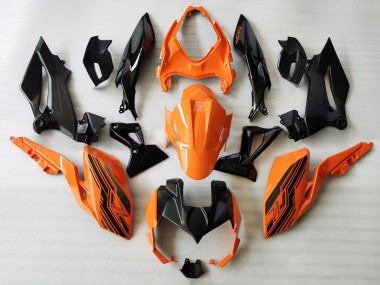 Buy 2018-2024 Orange Glossy Black Kawasaki Z400 Motorcycle Fairings UK
