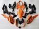 2018-2024 Orange Glossy Black Kawasaki Z400 Motorcycle Fairings UK