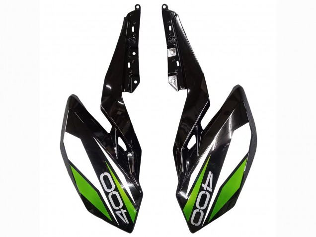 2018-2024 White Glossy Black Green Kawasaki Z400 Motorcycle Fairings UK