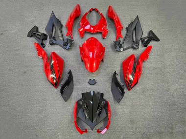 Buy 2018-2024 Red Matte Black Kawasaki Z400 Motorcycle Fairings UK