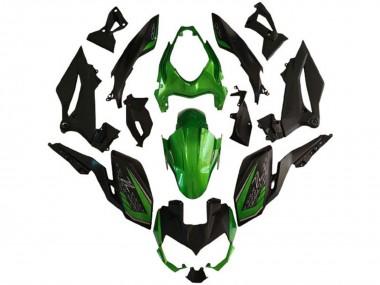 Buy 2018-2024 Green Matte Black Kawasaki Z400 Motorcycle Fairings UK