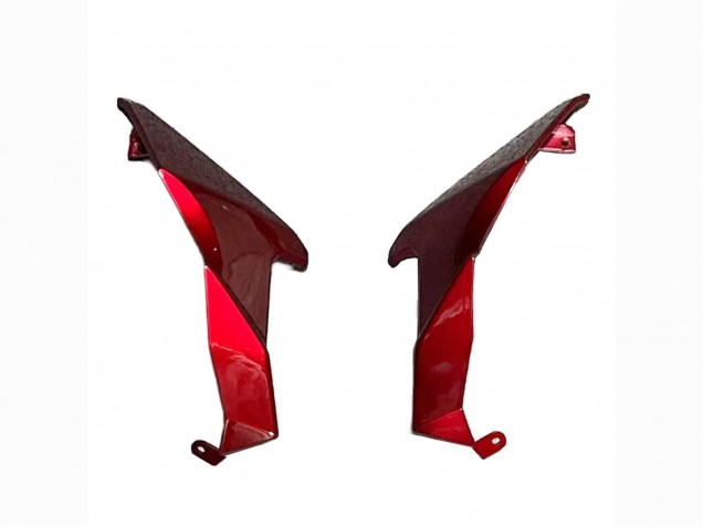 2018-2024 Candy Red Glossy Black Kawasaki Z400 Motorcycle Fairings UK