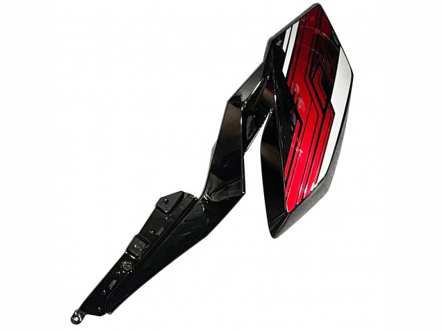 2018-2024 Candy Red Glossy Black Kawasaki Z400 Motorcycle Fairings UK