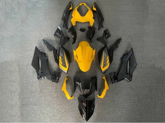 2018-2024 Yellow Black Kawasaki Z400 Motorcycle Fairings UK