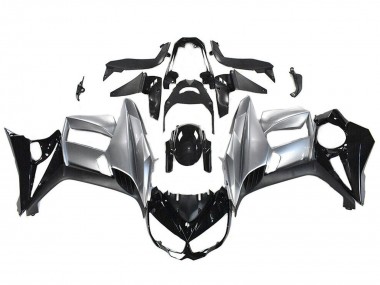Buy 2010-2016 Glossy Black Silver Kawasaki Z1000SX Motorcycle Fairings UK