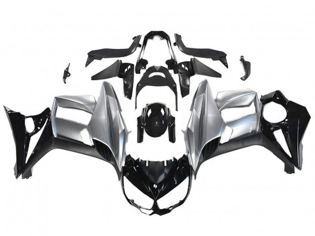 2010-2016 Glossy Black Silver Kawasaki Z1000SX Motorcycle Fairings UK