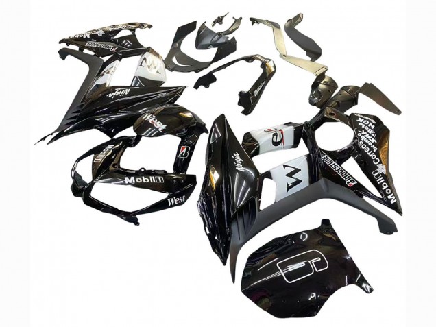 2010-2016 Glossy Black Gold White Mobil West Kawasaki Z1000SX Motorcycle Fairings UK