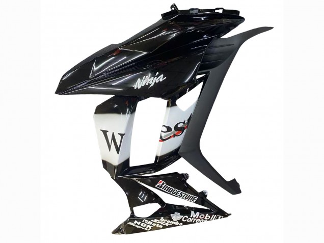 2010-2016 Glossy Black Gold White Mobil West Kawasaki Z1000SX Motorcycle Fairings UK