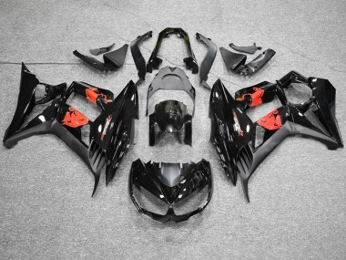 Buy 2010-2016 Glossy Black Matte Black Red Bull Kawasaki Z1000SX Motorcycle Fairings UK