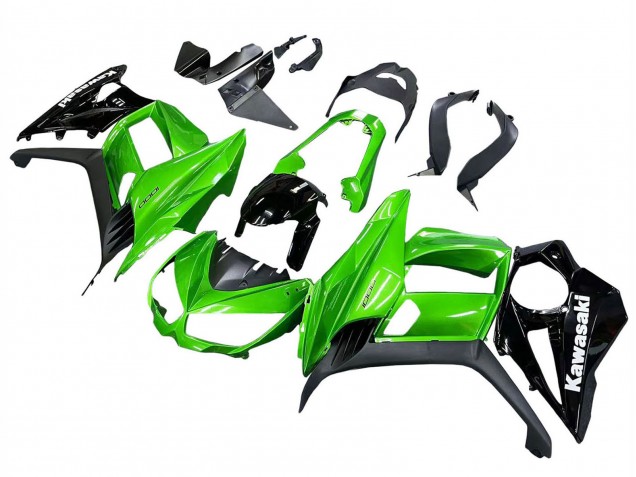 2010-2016 Glossy Black Matte Black Green Kawasaki Z1000SX Motorcycle Fairings UK