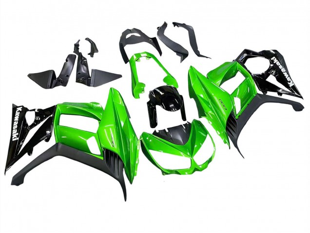 2010-2016 Glossy Black Matte Black Green Kawasaki Z1000SX Motorcycle Fairings UK