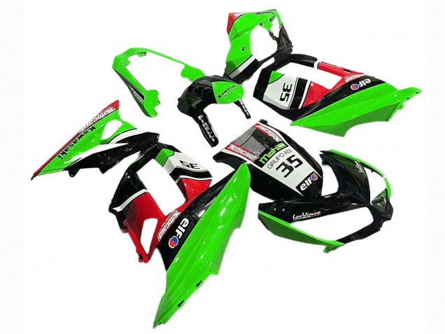 2010-2016 Green Red Glossy Black Elf 35 Kawasaki Z1000SX Motorcycle Fairings UK
