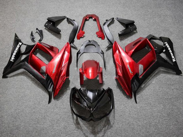 2010-2016 Red Glossy Black Kawasaki Z1000SX Motorcycle Fairings UK