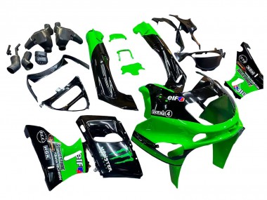 Buy 1998-2003 Green Black Monster Elf Kawasaki ZZR600 Motorcycle Fairings UK