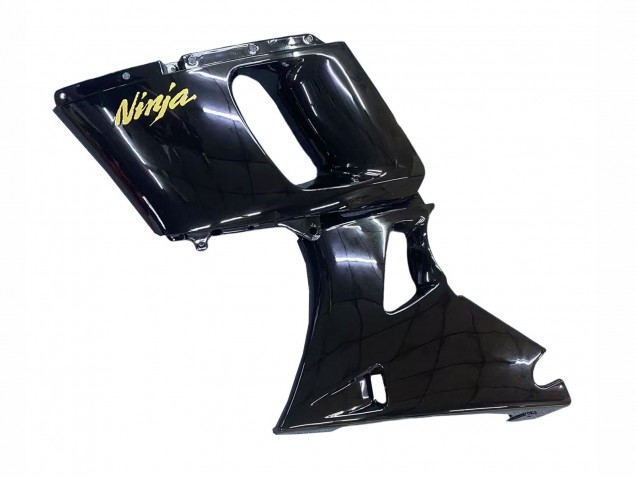 1993-2007 Glossy Black Gold Ninja Kawasaki ZZR400 Motorcycle Fairings UK