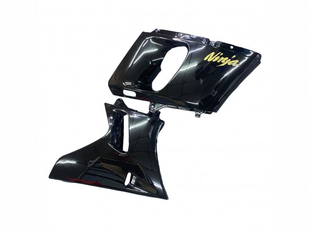1993-2007 Glossy Black Gold Ninja Kawasaki ZZR400 Motorcycle Fairings UK