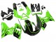1993-2007 Green Glossy Black Flame Kawasaki ZZR400 Motorcycle Fairings UK