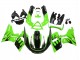 1993-2007 Green Glossy Black Flame Kawasaki ZZR400 Motorcycle Fairings UK