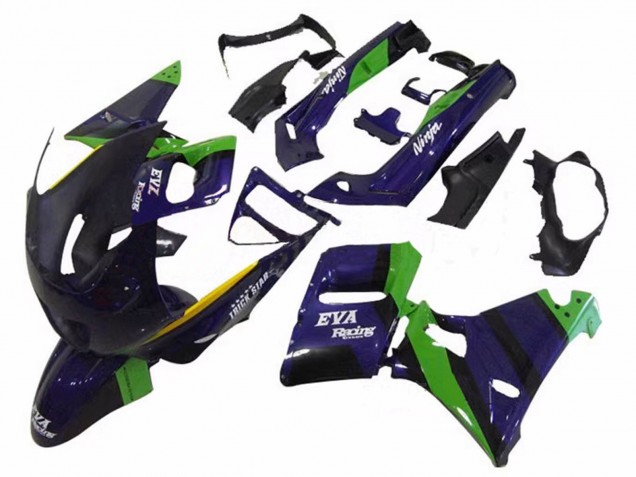 1993-2007 Green Dark Blue Purple Trick Star Eva Racing Kawasaki ZZR400 Motorcycle Fairings UK