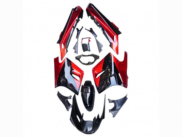 1990-1992 Red Glossy Black Kawasaki ZZR1100 Motorcycle Fairings UK
