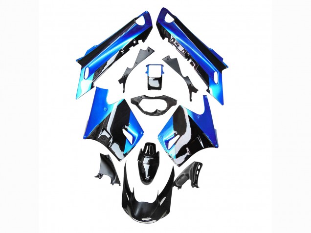 1990-1992 Blue Glossy Black Kawasaki ZZR1100 Motorcycle Fairing UK