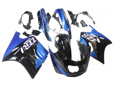 Buy 1990-1992 Blue Glossy Black Kawasaki ZZR1100 Motorcycle Fairings UK