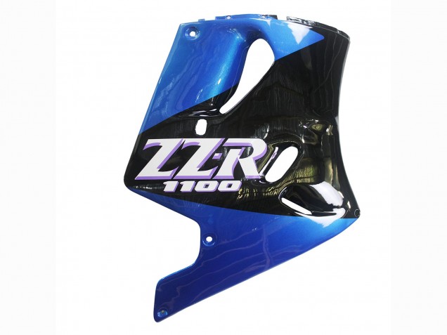 1990-1992 Blue Glossy Black Kawasaki ZZR1100 Motorcycle Fairings UK