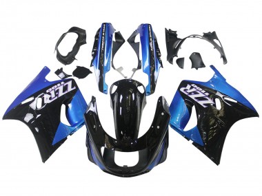 Buy 1990-1992 Blue Glossy Black Kawasaki ZZR1100 Motorcycle Fairings UK