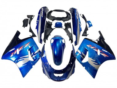 Buy 1993-2003 Blue Silver Black Kawasaki ZZR1100 Motorcycle Fairings UK