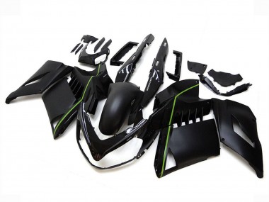 Buy 2007-2009 Matter Black Green Lines Kawasaki GTR1400/ZG1400 Motorcycle Fairings UK